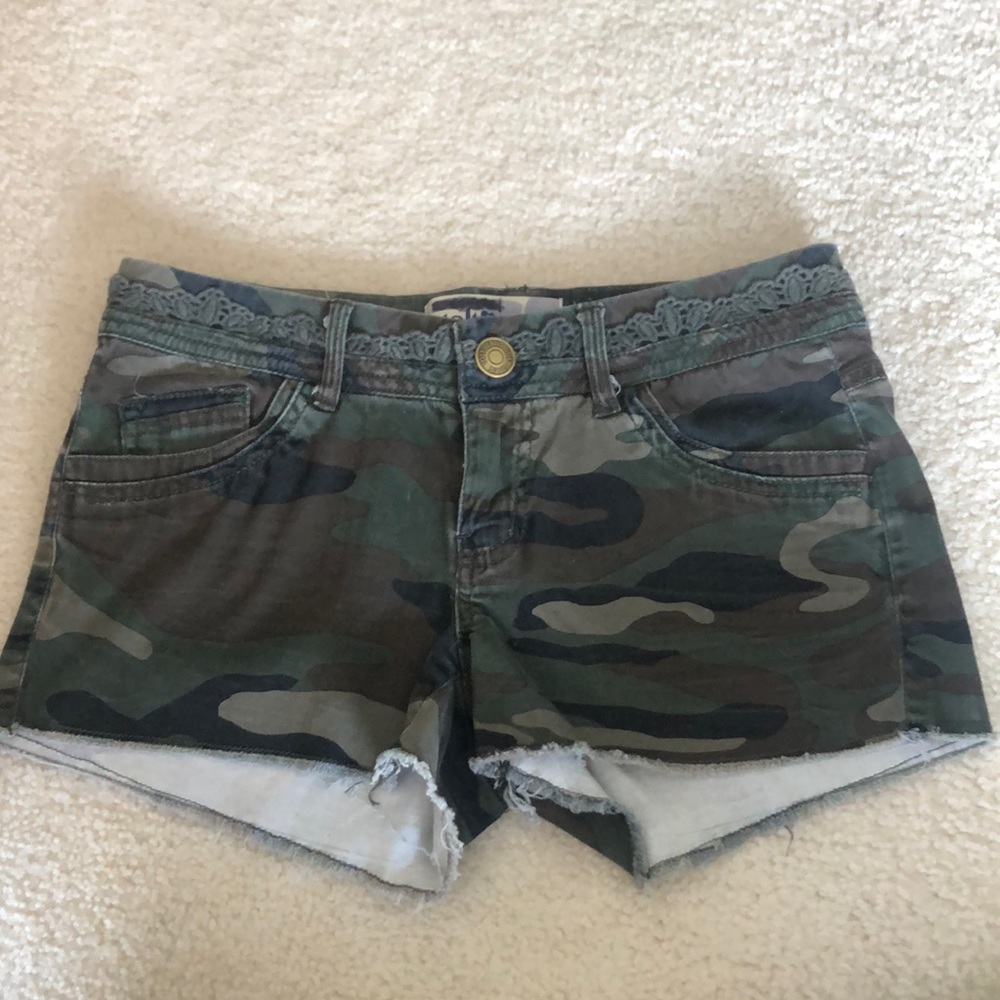 Camo Jean shorts